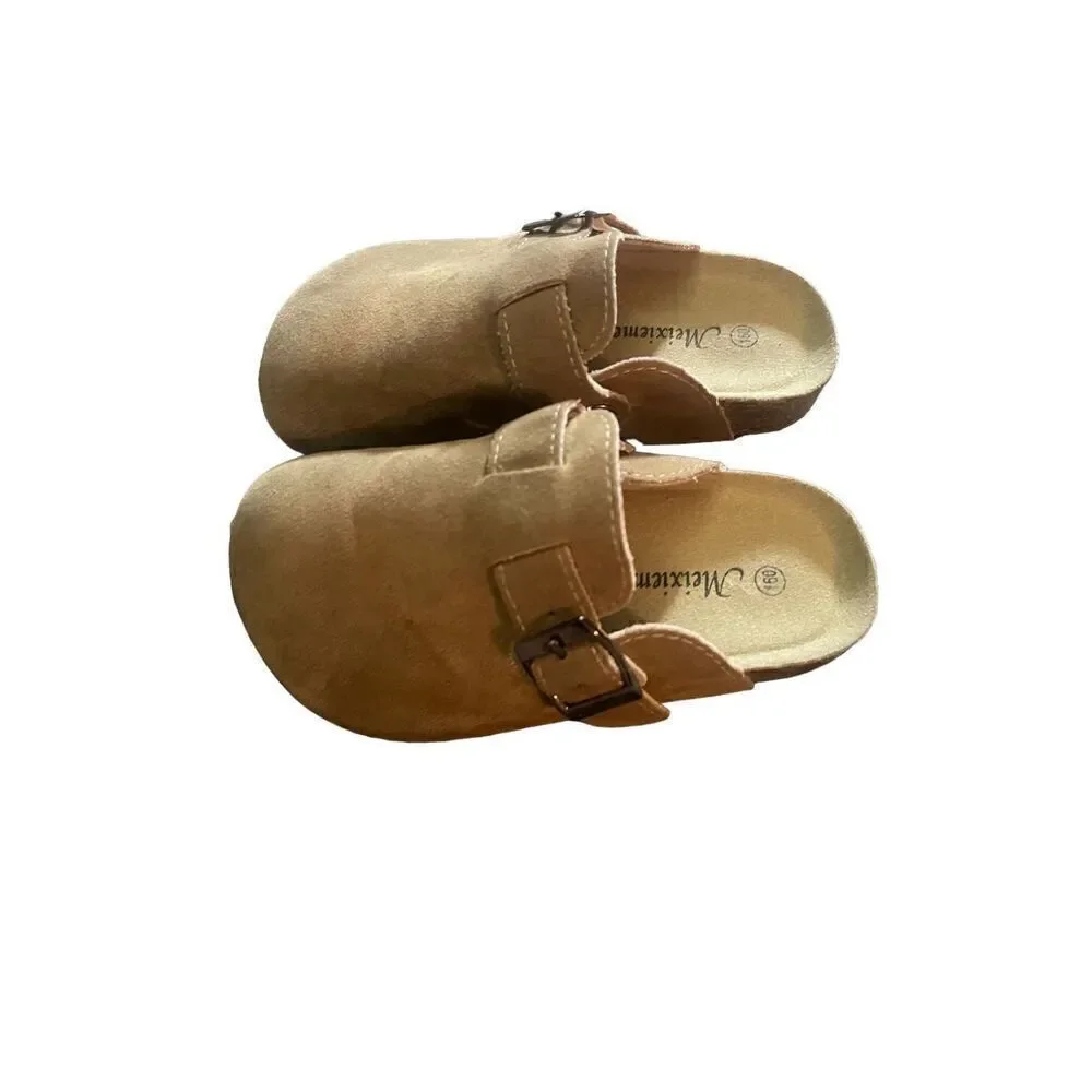 Faux suede slip on